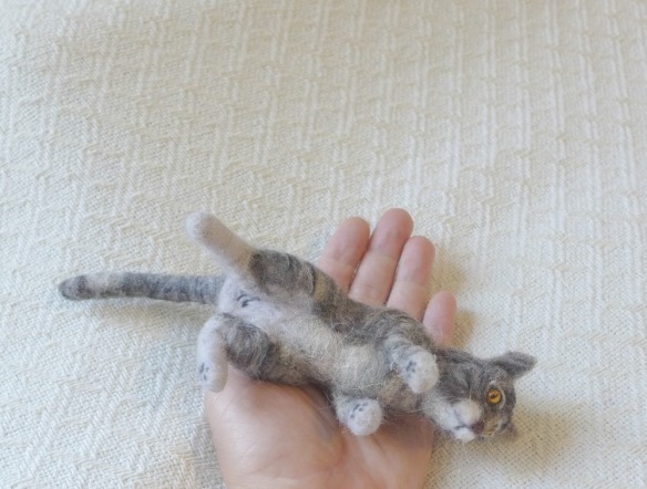 Cute Cat American Shorthair Wool Roving Needle Felting Supplies DIY Kit  Tutorial